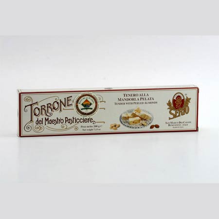 Torrone tenero di Benevento alla mandorla pelata